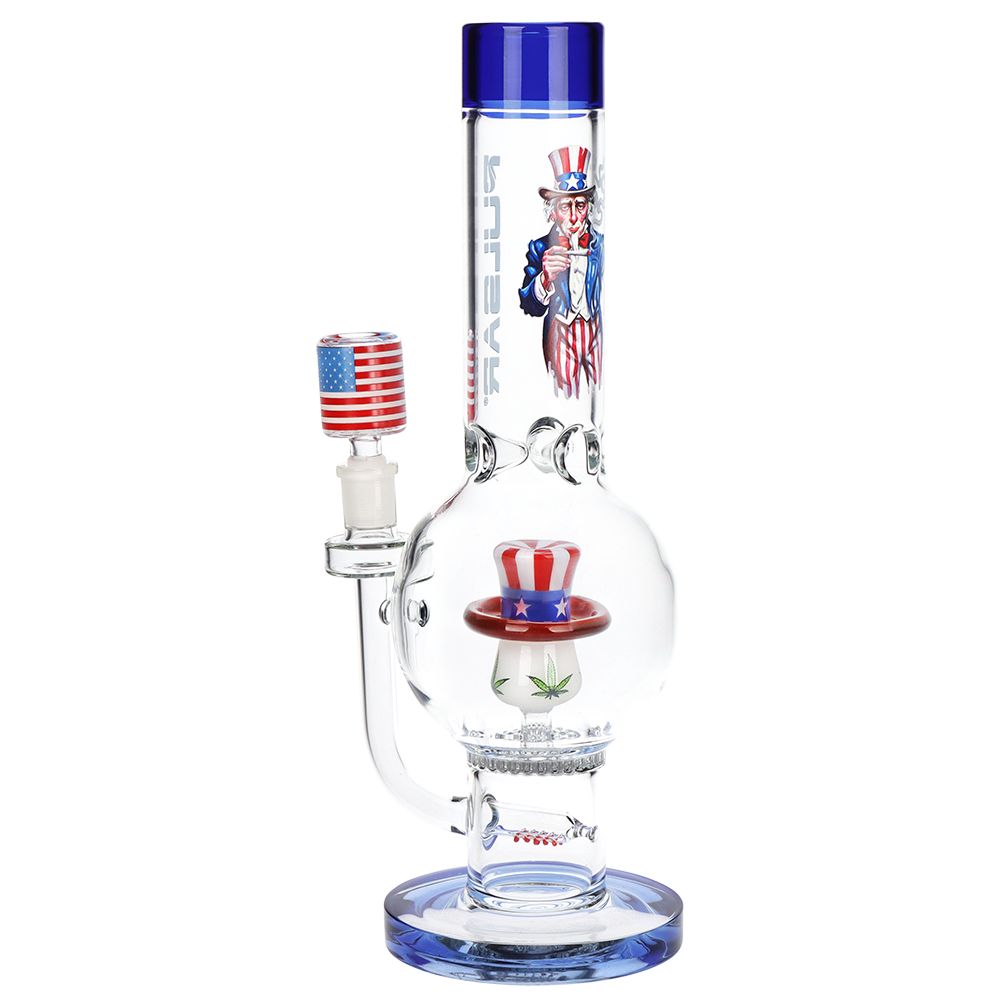 Pulsar USA Top Hat Bubble Base Glass Water Pipe - 13.25" / 14mm F