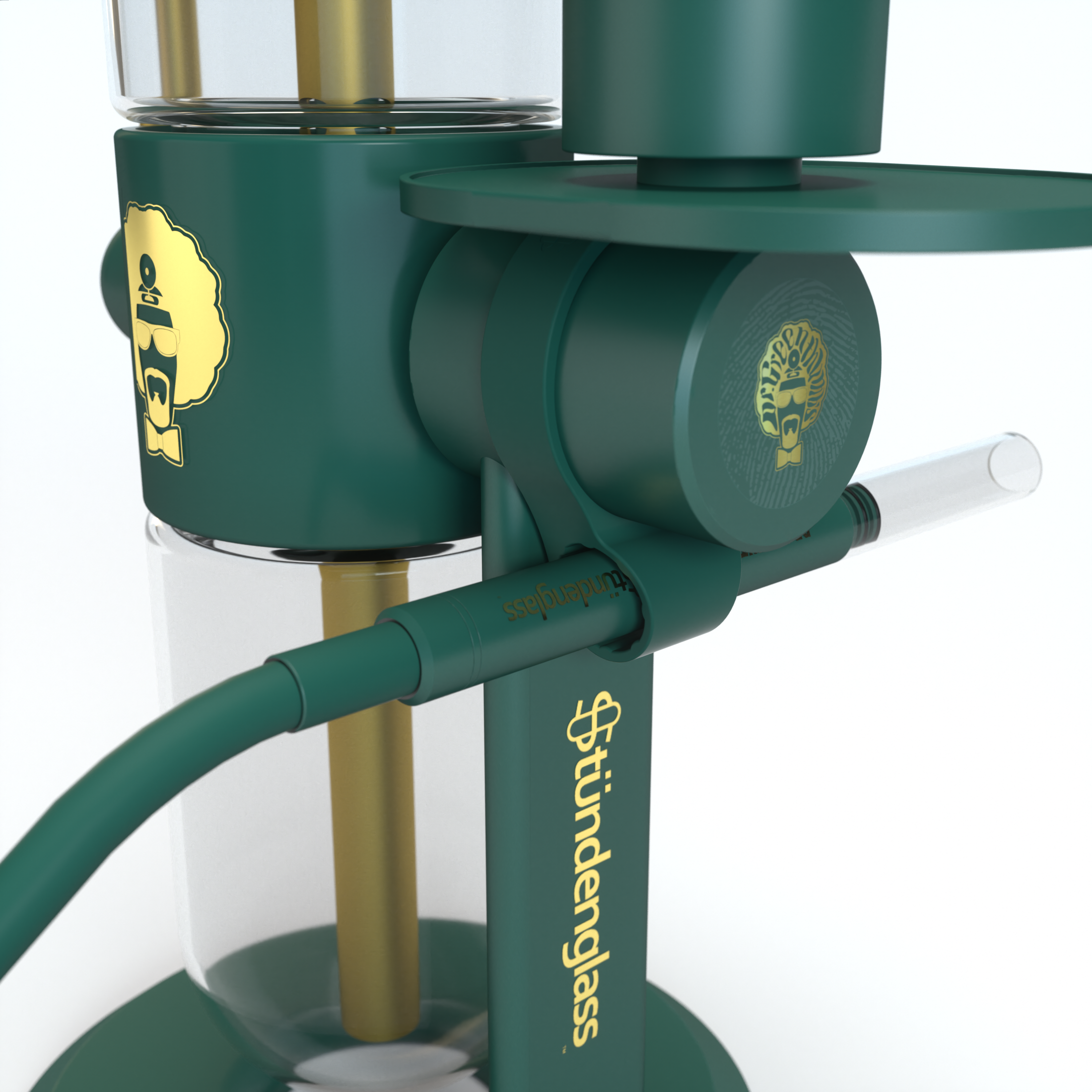Stündenglass Hose Clip - Green by Smoke Drop - view 2 | Buddy Brandz