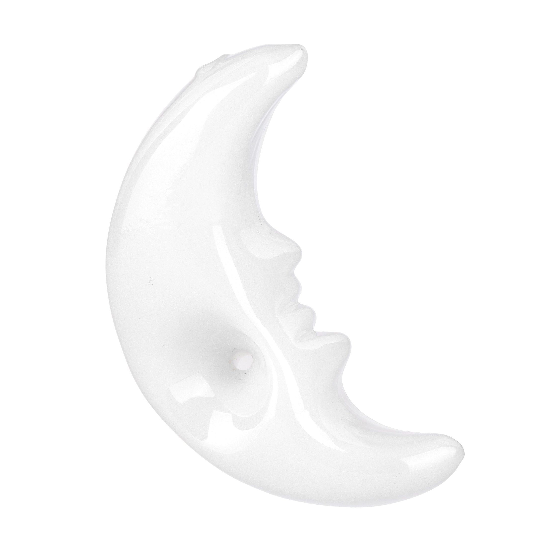 Crescent Moon Glass Hand Pipe - 4" by Smoke Drop - view 2 | Buddy Brandz