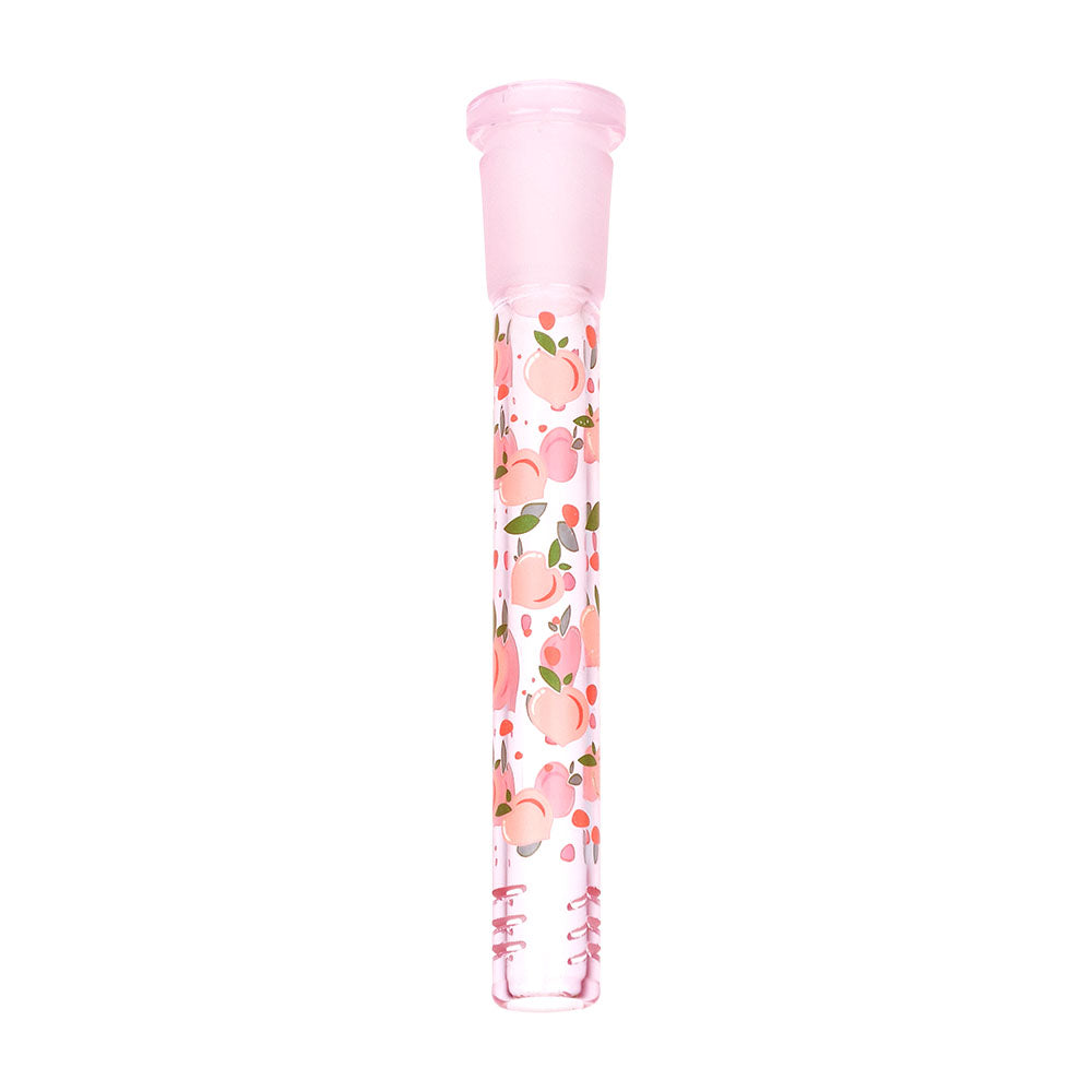 Pulsar Fruit Series Peaches & Cream Herb Pipe Glow Duo - 10" / 14mm F by Smoke Drop - view 4 | Buddy Brandz