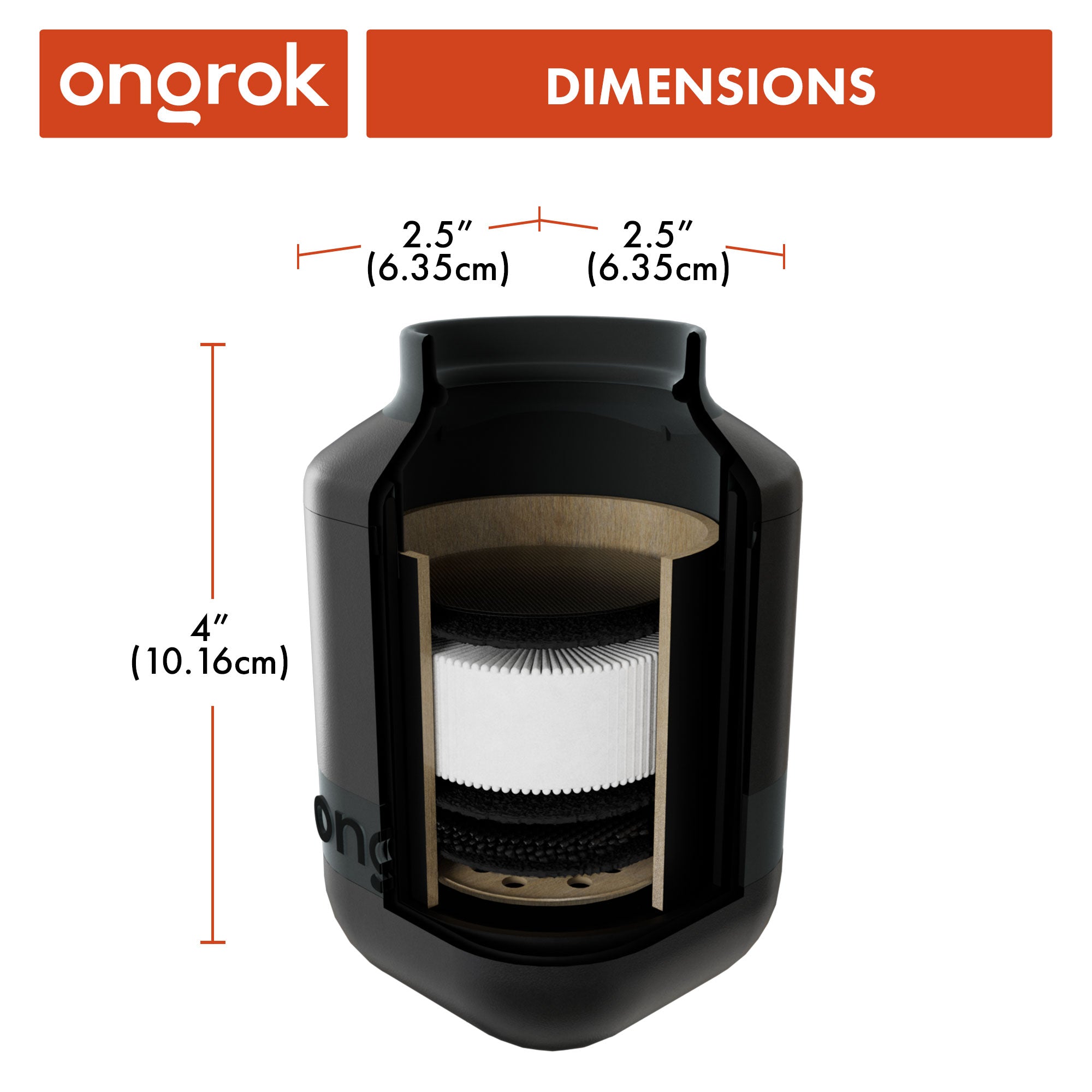 Ongrok Personal Air Filter with Replaceable Cartridges by Smoke Drop - view 5 | Buddy Brandz