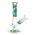 Load image into Gallery viewer, Pulsar Design Series Flared Beaker Glass Water Pipe by Smoke Drop - view 2 | Buddy Brandz
