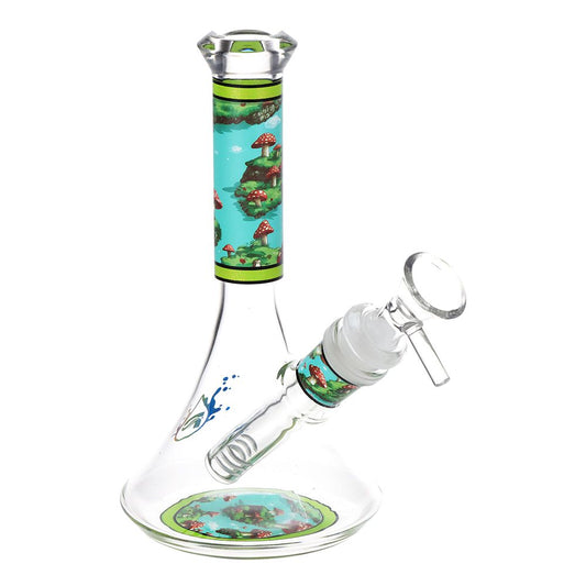 Pulsar Design Series Flared Beaker Glass Water Pipe by Smoke Drop - view 2 | Buddy Brandz - alternate view | Buddy Brandz