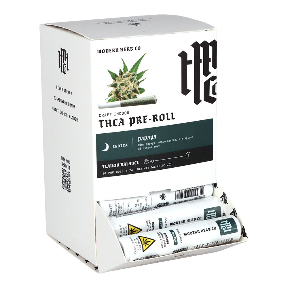 Modern Herb Co THCA Pre-Roll | 1g | 24ct Display by Smoke Drop - view 5 | Buddy Brandz