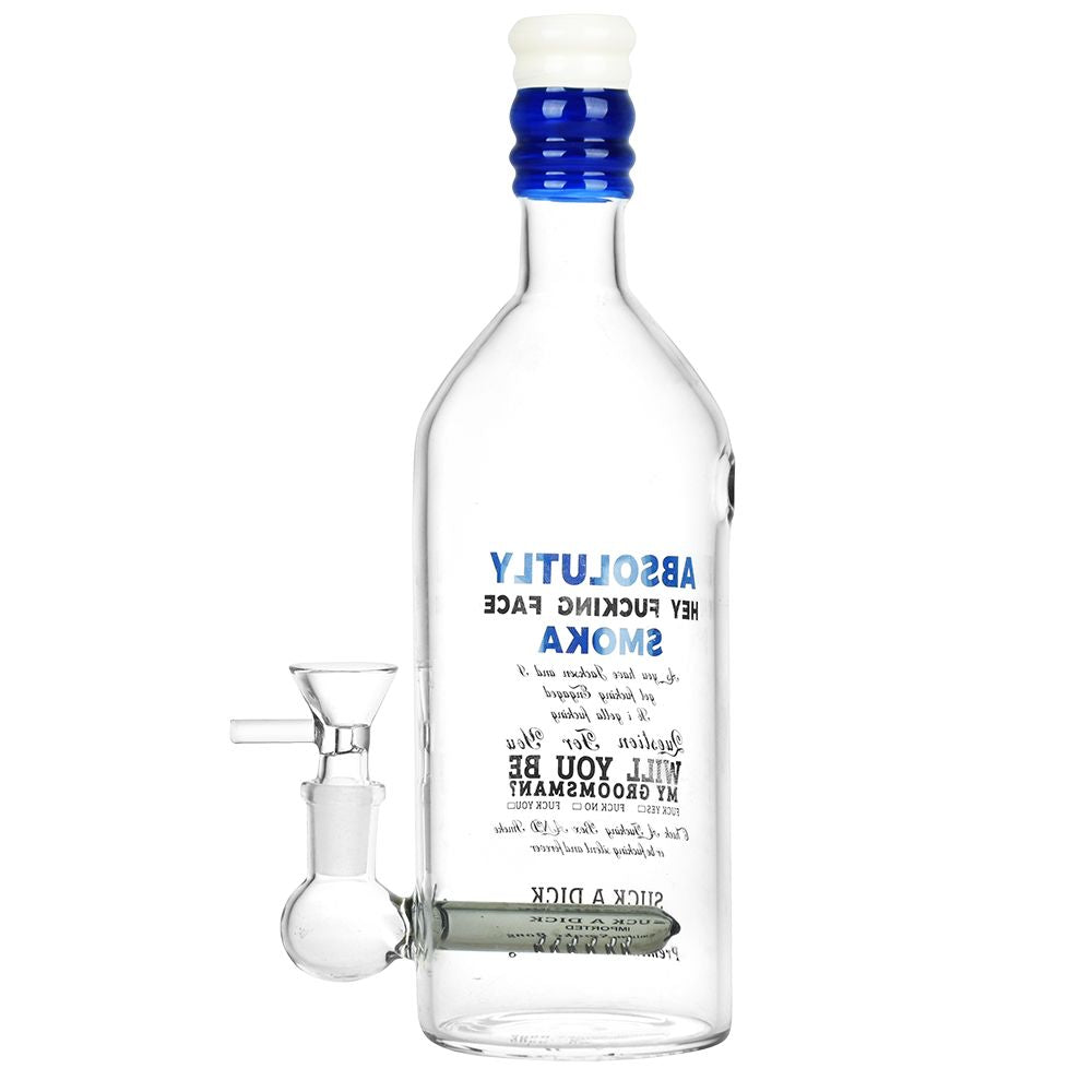Vodka Bottle Glass Water Pipe by Smoke Drop - view 2 | Buddy Brandz