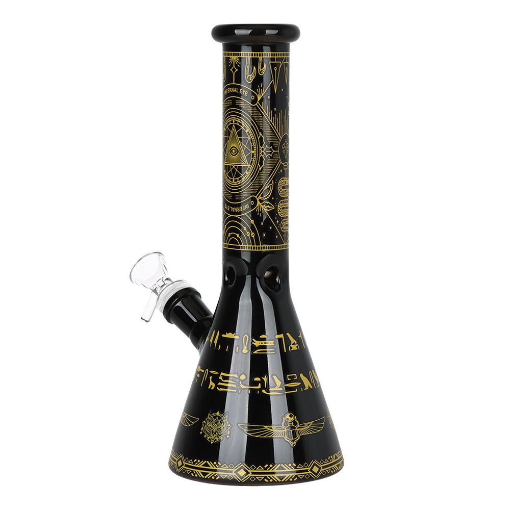 Infernal Eye Beaker Glass Water Pipe - 9.75" / 14mm F by Smoke Drop - view 2 | Buddy Brandz