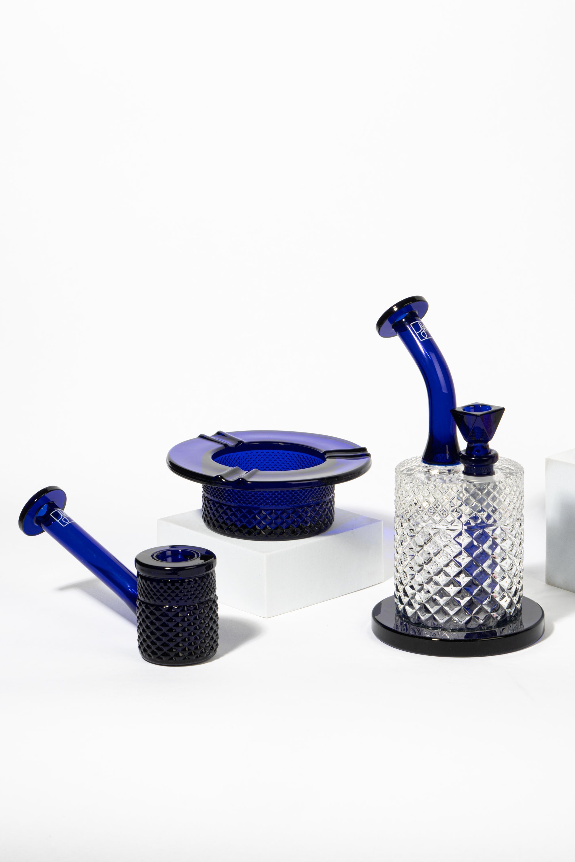 Twenties Collection Hand Pipe | Cobalt by Smoke Drop - view 4 | Buddy Brandz