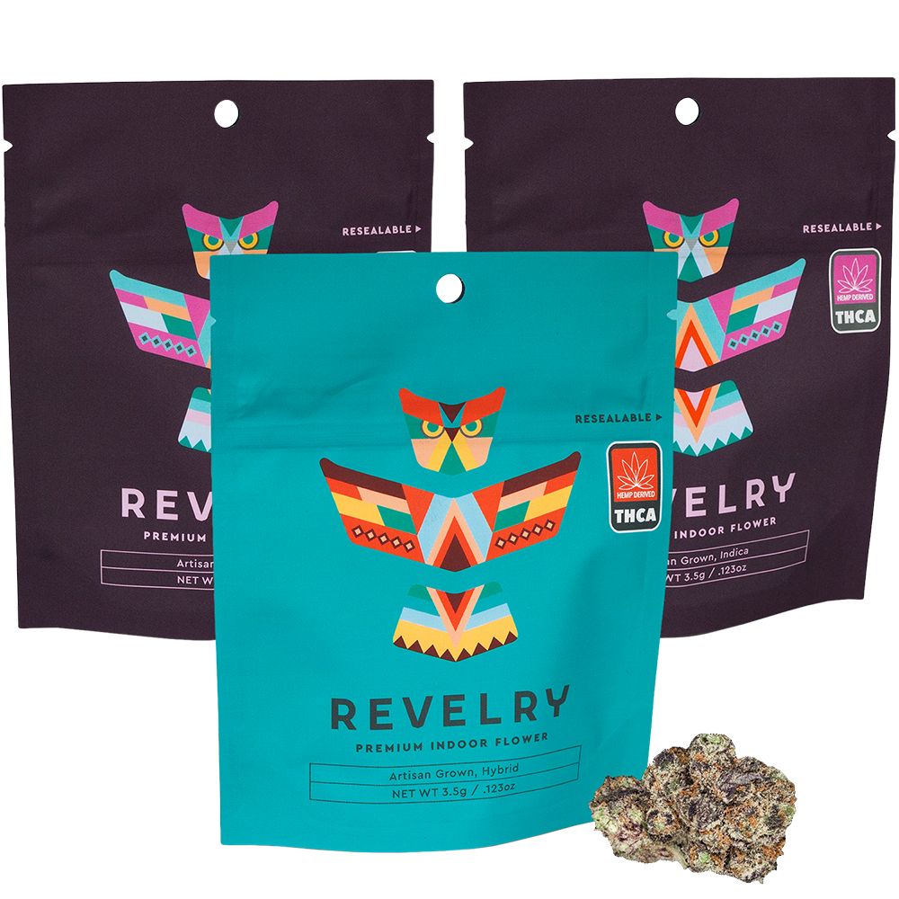 Revelry Premium Indoor THCA Flower | 3.5g by Smoke Drop | Buddy Brandz
