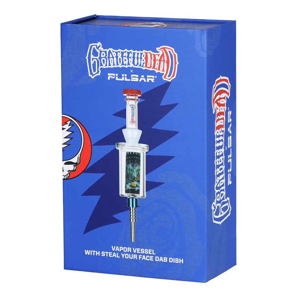 Grateful Dead x Pulsar Inside Print Vapor Vessel & SYF Dab Dish - 9.25" / UFO Jam by Smoke Drop - view 4 | Buddy Brandz