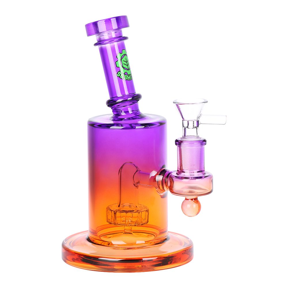 SeshGear Ombre Glass Water Pipe | 7.5" | 14mm F by Smoke Drop - view 3 | Buddy Brandz