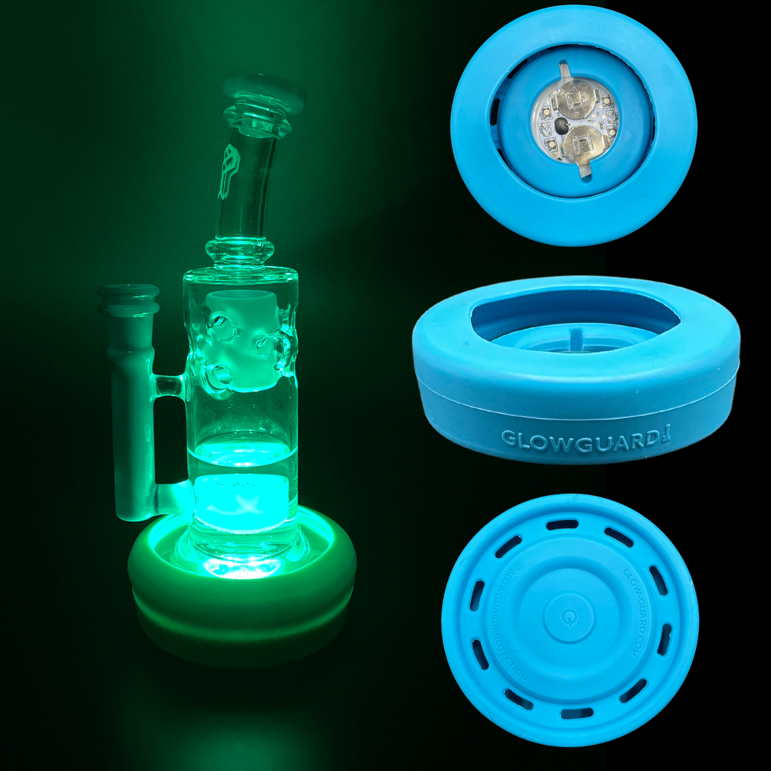 Bong Base Bumper USB Rechargeable 3in-4.25in Bases Silicone Fits Variety of Shapes by Smoke Drop - view 13 | Buddy Brandz