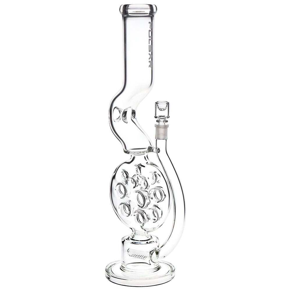 Pulsar Swiss Perc Kink Neck Glass Water Pipe - 18" / 14mm F
