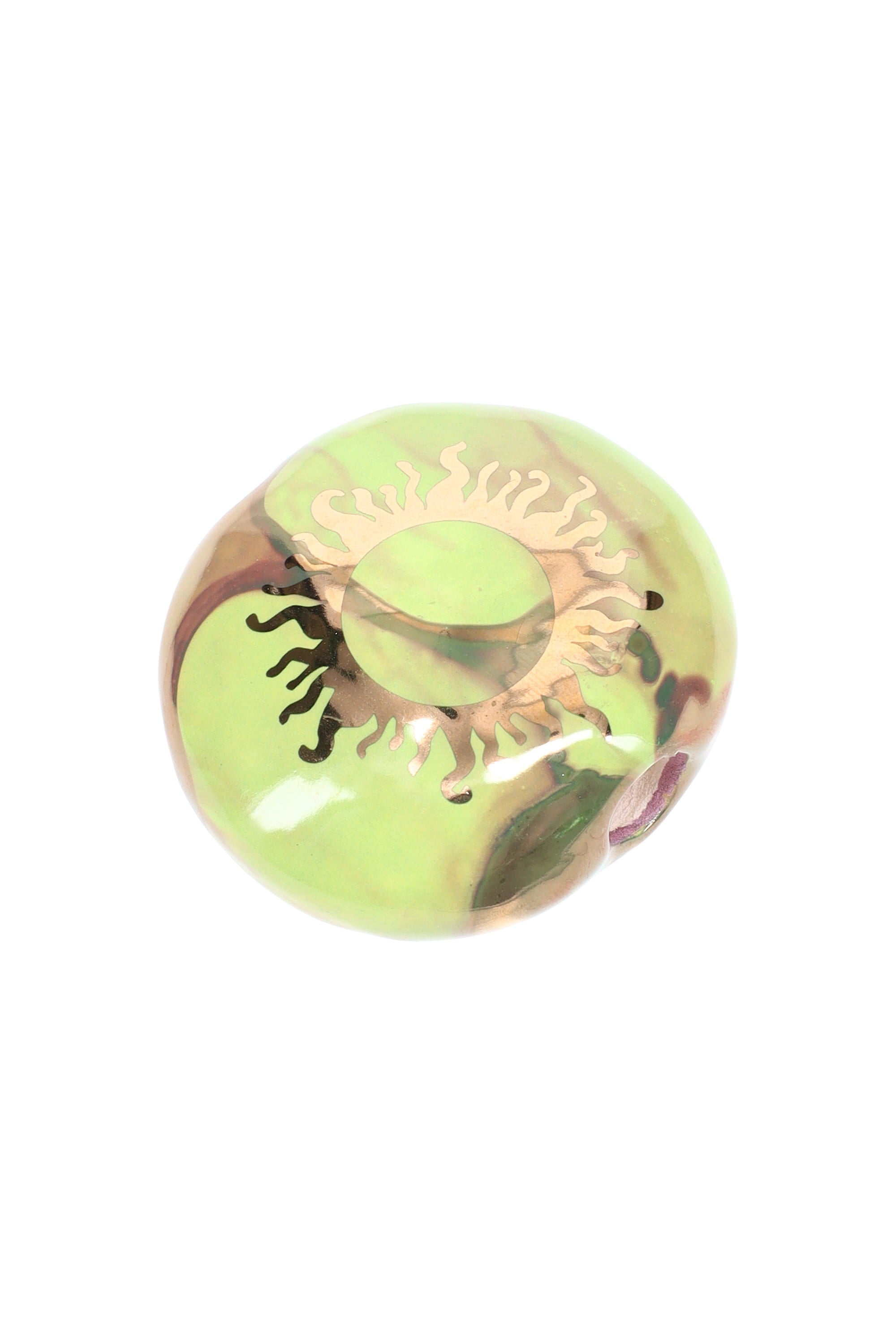 Ancient Creations Ceramics Round Smoke Stone – Made in USA by Smoke Drop - view 11 | Buddy Brandz