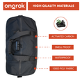 Load image into Gallery viewer, Ongrok Carbon-lined Smell proof Duffle Bag by Smoke Drop - view 4 | Buddy Brandz
