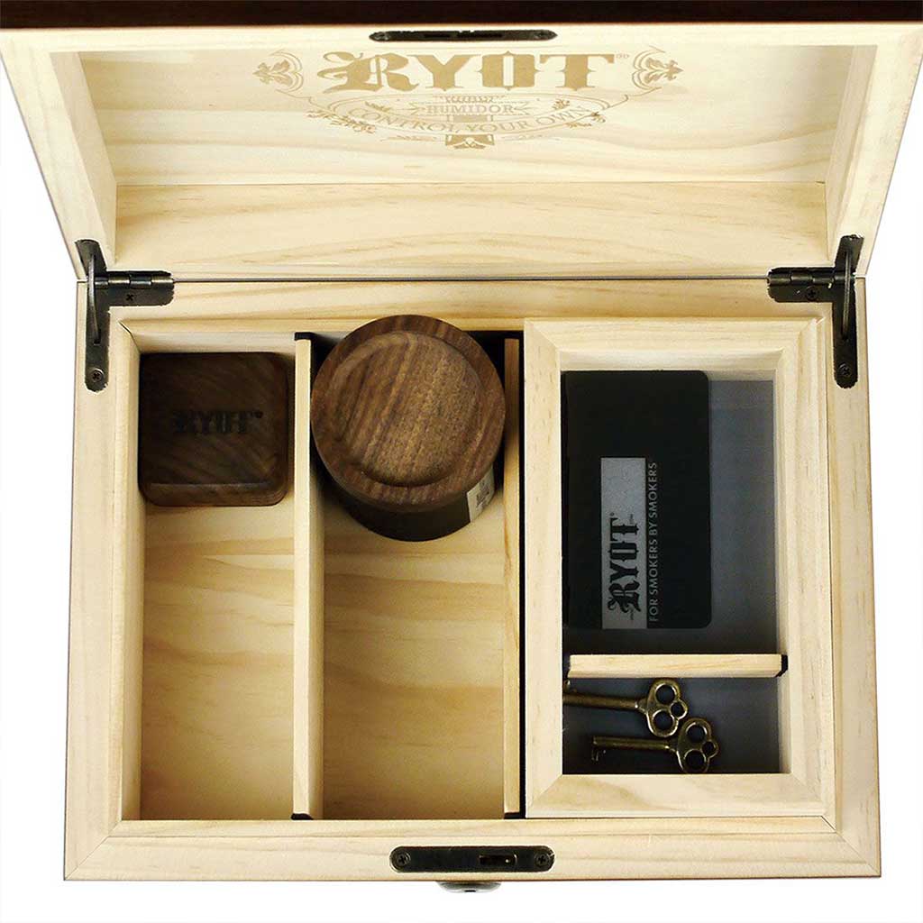 HUMIDOR WALNUT COMBO BOX by Smoke Drop - view 9 | Buddy Brandz