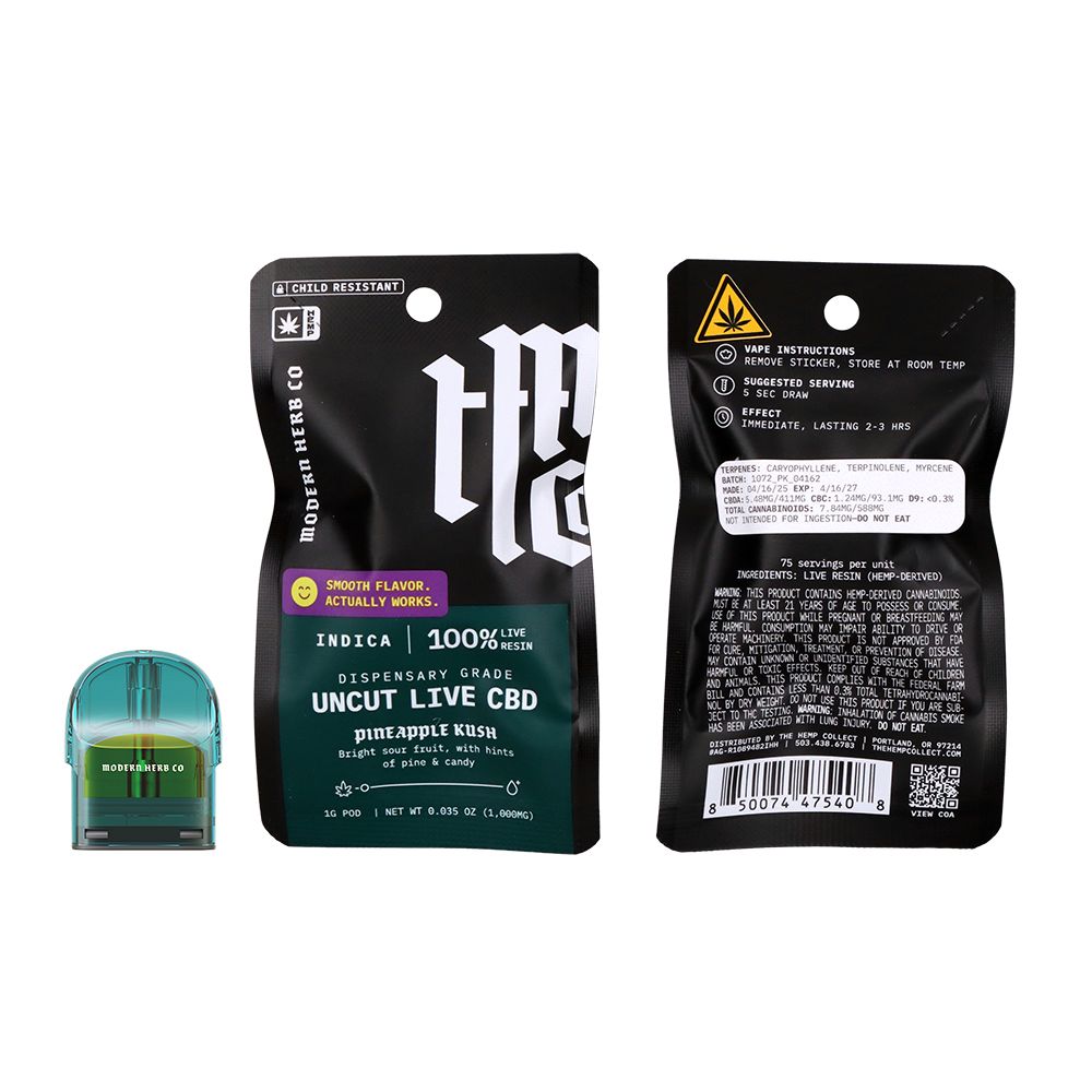 Modern Herb Co Live Uncut CBD Pod Refill | 1g by Smoke Drop - view 6 | Buddy Brandz
