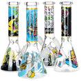 Load image into Gallery viewer, Don't Have A Cow Beaker Glass Water Pipe - 10" / 14mm F / Designs Vary by Smoke Drop | Buddy Brandz
