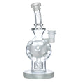 Load image into Gallery viewer, Calibear Exosphere Seed Of Life Dab Rig by Smoke Drop - view 37 | Buddy Brandz
