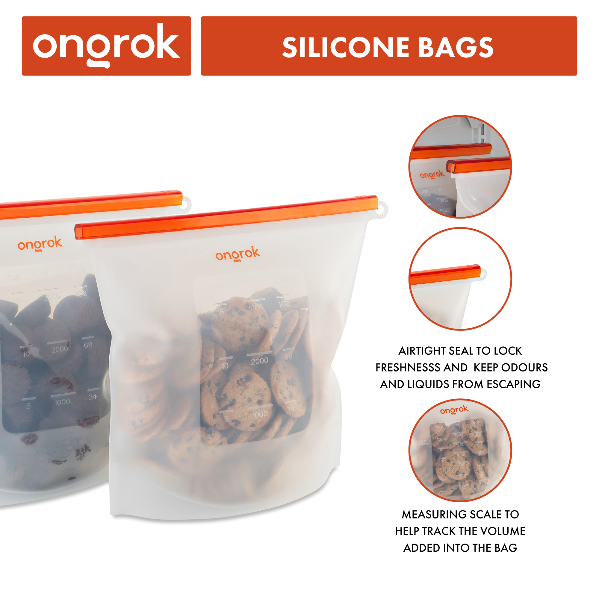 Ongrok Silicone Oven & Storage Bags by Smoke Drop - view 4 | Buddy Brandz