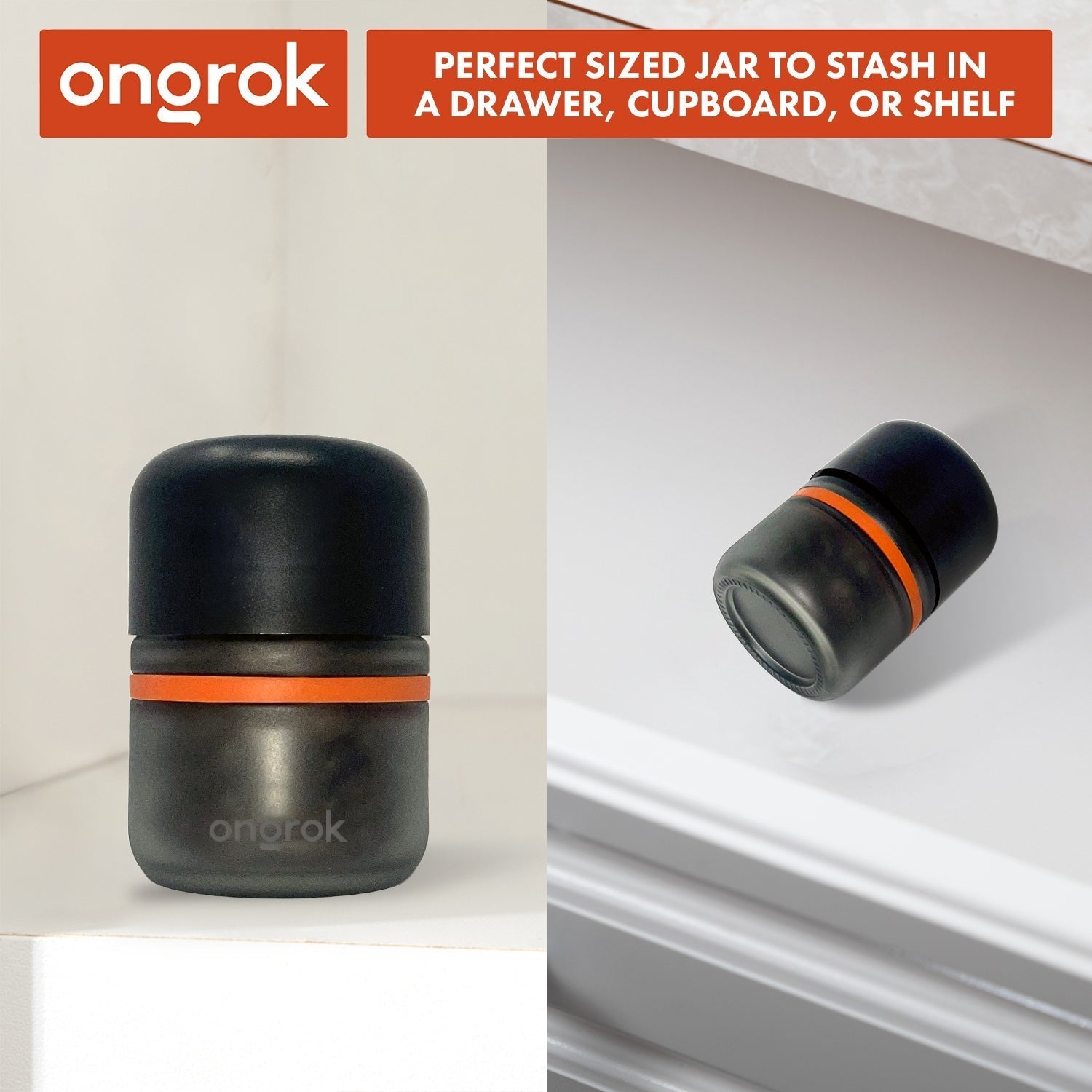 Ongrok 80ml Child Resistant Jar | 6 Pack by Smoke Drop - view 6 | Buddy Brandz
