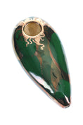 Load image into Gallery viewer, Ancient Creations Ceramics Oval Hand Pipe – Brass Screen – Made in USA by Smoke Drop - view 16 | Buddy Brandz

