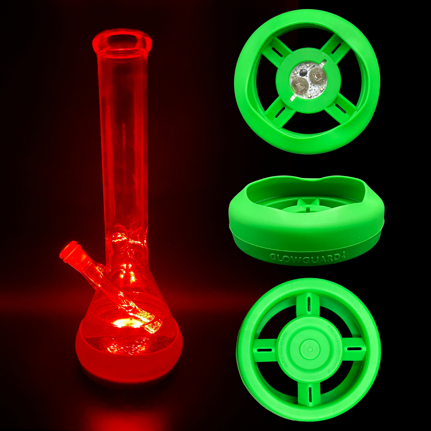 Bong Base Bumper Coin Battery 4.25in-6in Bases Silicone Fits Variety of Shapes by Smoke Drop - view 19 | Buddy Brandz