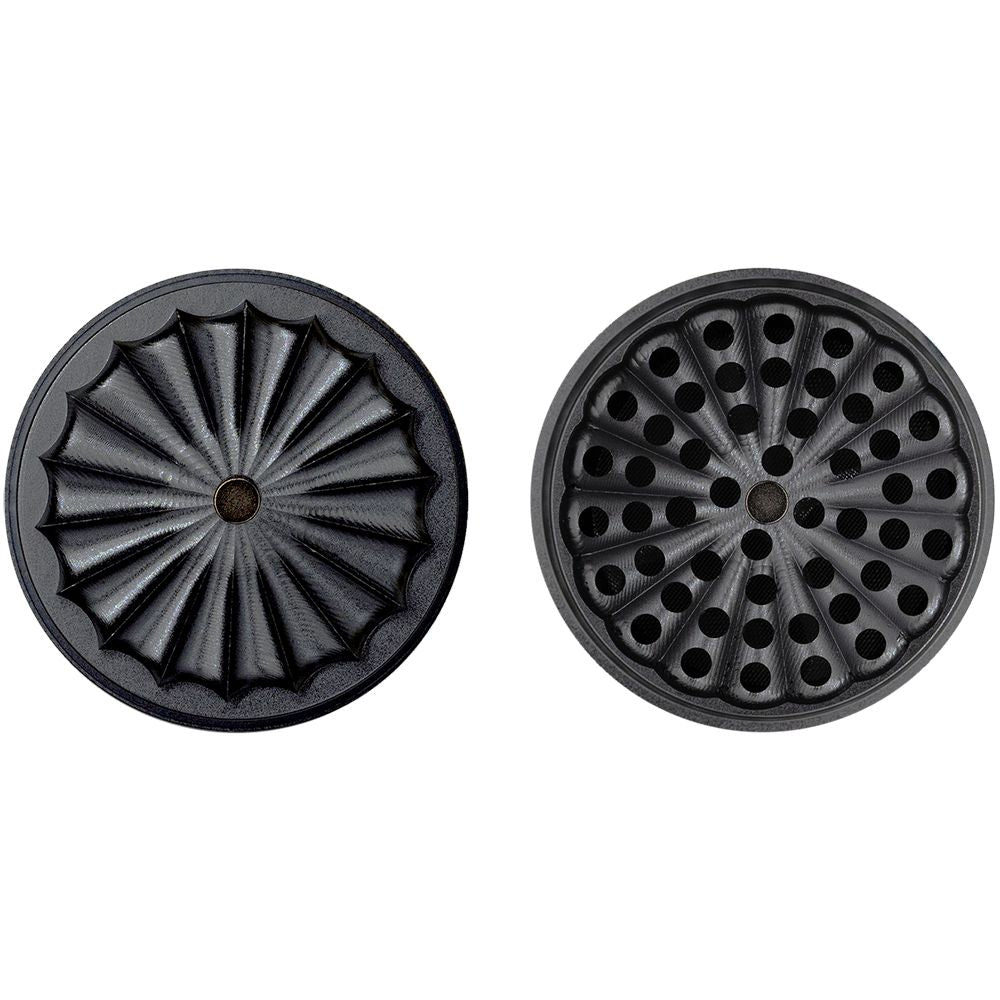 ONGROK Flower Petal Toothless Aluminum Storage Grinder | 5pc by Smoke Drop - view 6 | Buddy Brandz