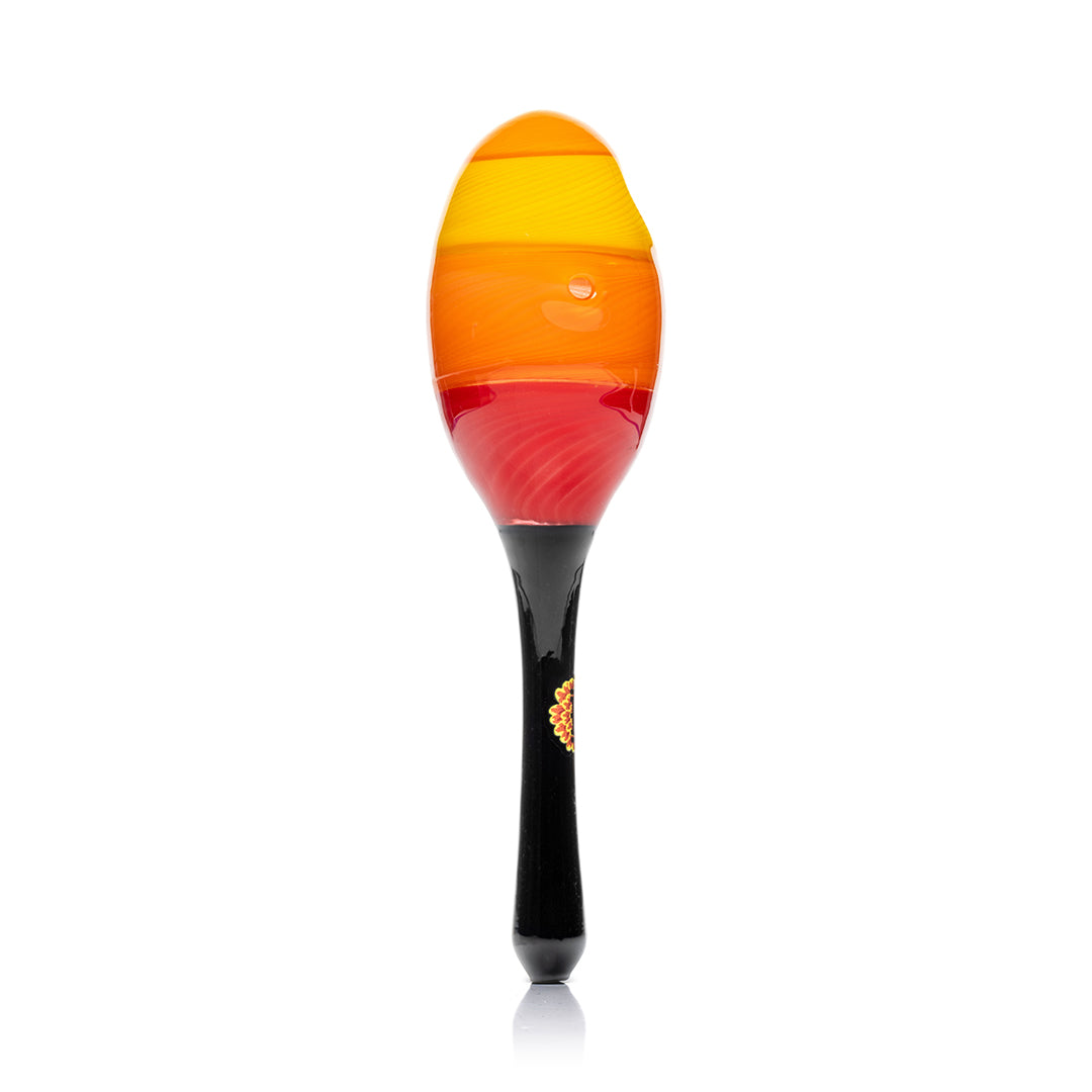 Dia De Los Muertos Maraca Hand Pipe by Smoke Drop - view 3 | Buddy Brandz