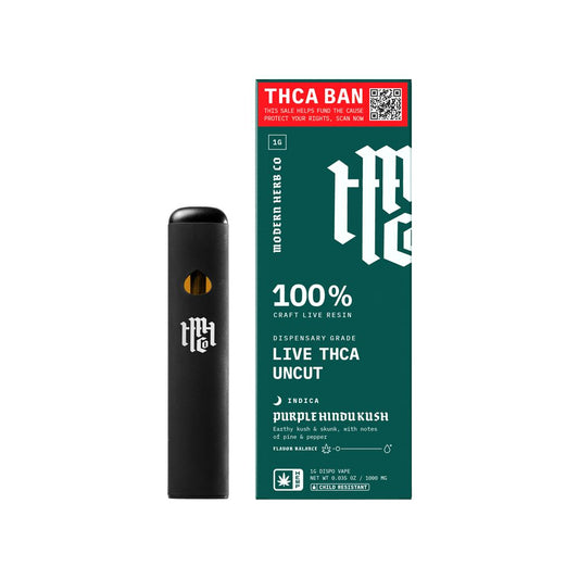 Modern Herb Co SAVE THCA Live Resin Uncut Disposable | 1g by Smoke Drop - view 2 | Buddy Brandz - alternate view | Buddy Brandz