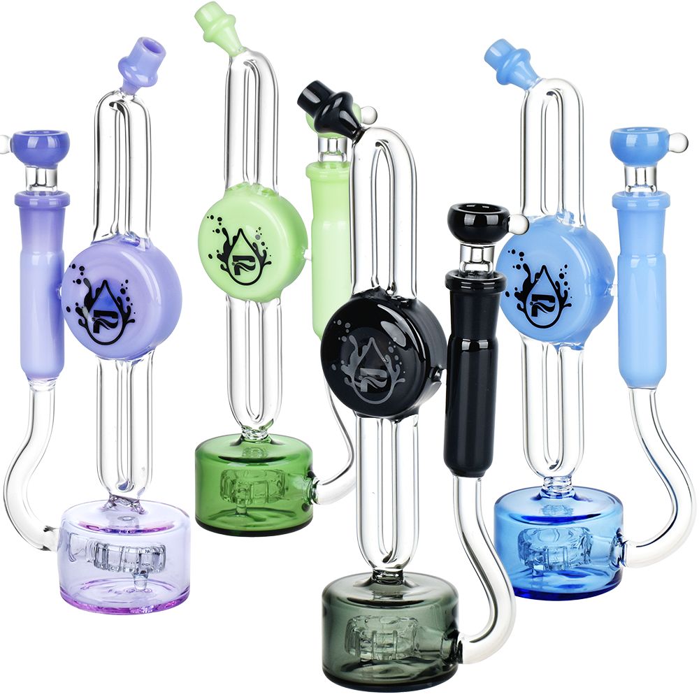 Pulsar Thin Line Glass Water Pipe by Smoke Drop - view 3 | Buddy Brandz