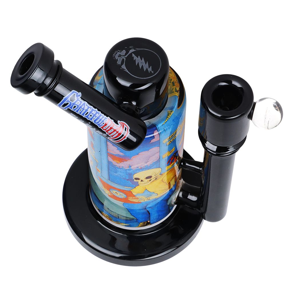 Grateful Dead x Pulsar Inside Print Water Pipe - 8.5" / Deadhead Dorm by Smoke Drop - view 4 | Buddy Brandz