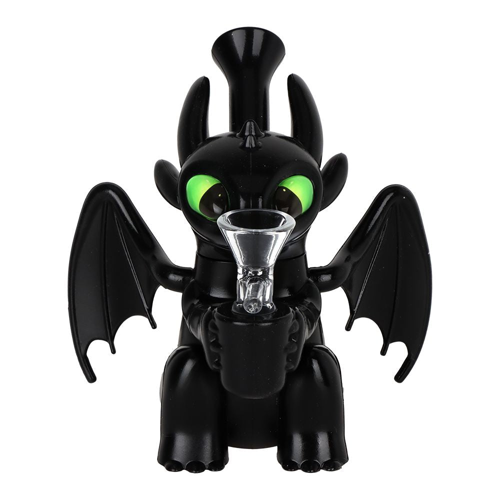 Baby Dragon Silicone Water Pipe w Glass Bowl - 5.25" / 14mm F