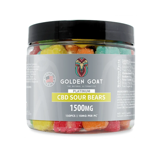 Platinum CBD Gummies 1500mg - Sour Bears by Smoke Drop | Buddy Brandz | Buddy Brandz