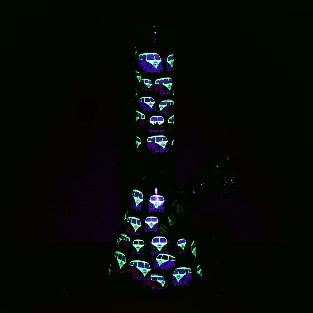 Pulsar Greatest Hits Series Glow Beaker / 10" by Smoke Drop - view 38 | Buddy Brandz