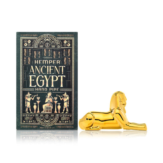 Hemper Egypt Sphinx Glass Hand Pipe by Smoke Drop | Buddy Brandz | Buddy Brandz