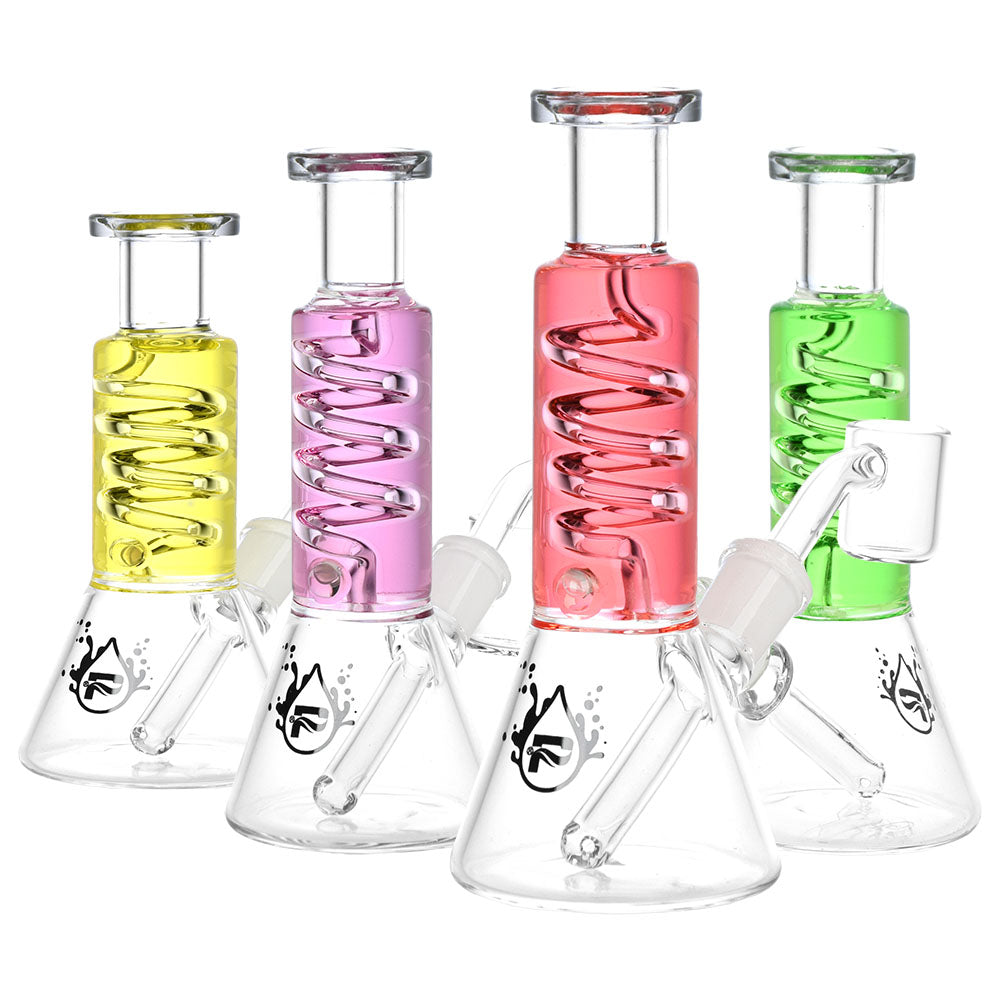 Pulsar Mini Glycerin Coil Beaker Dab Rig - 6" by Smoke Drop | Buddy Brandz
