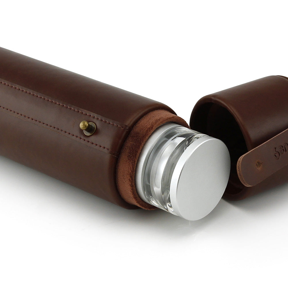 Hydrology9 Leather Carrying Case - Dark Brown by Smoke Drop - view 4 | Buddy Brandz