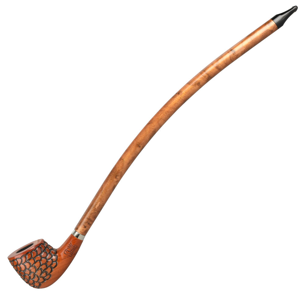 Pulsar Shire Pipes The Archivist | Engraved Billiard Churchwarden Smoking Pipe by Smoke Drop | Buddy Brandz