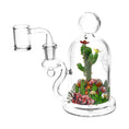 Load image into Gallery viewer, Pulsar Cactus Terrarium Glass Dab Rig by Smoke Drop - view 3 | Buddy Brandz
