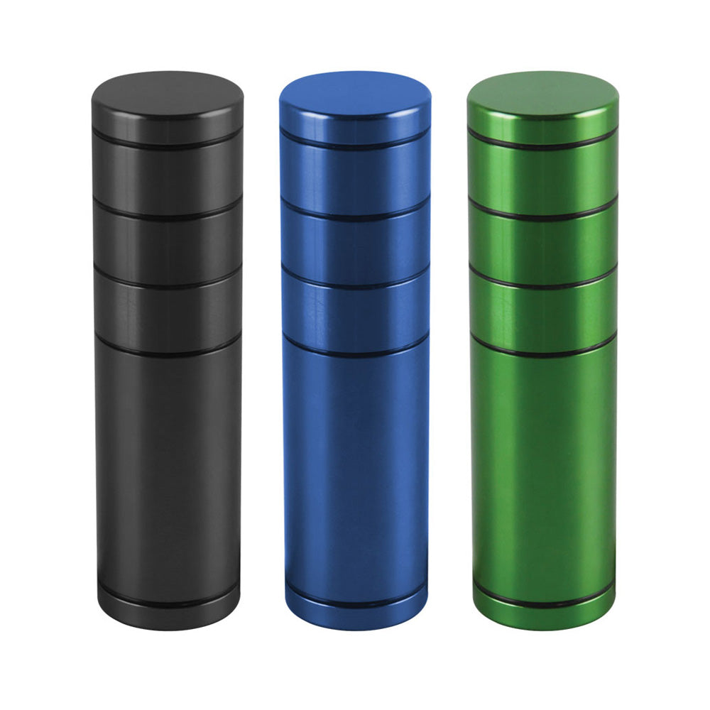 All-In-One Dugout/Grinder w Storage - 5" / Colors Vary by Smoke Drop | Buddy Brandz