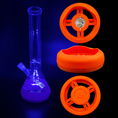 Load image into Gallery viewer, Bong Base Bumper Coin Battery 4.25in-6in Bases Silicone Fits Variety of Shapes by Smoke Drop - view 25 | Buddy Brandz
