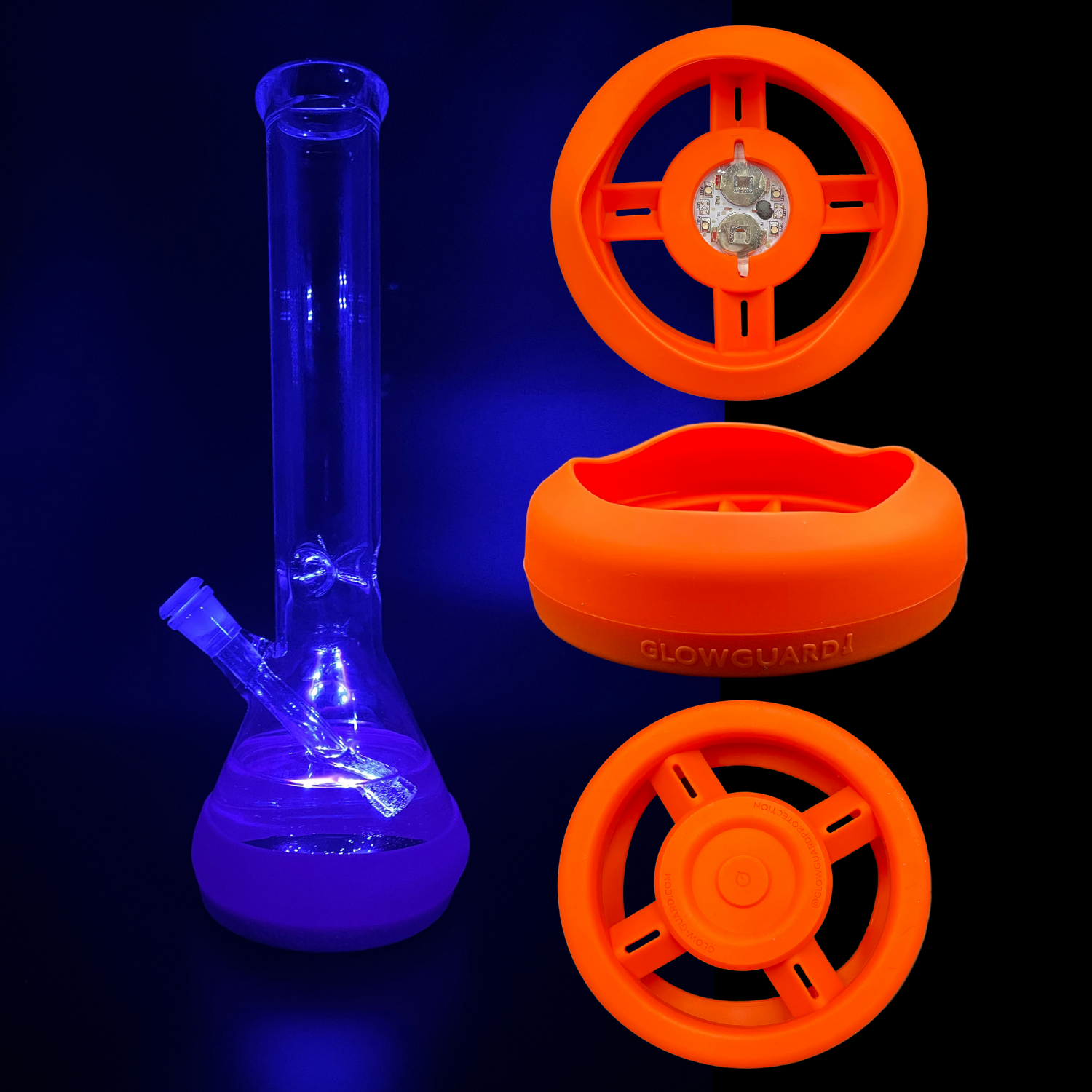 Bong Base Bumper Coin Battery 4.25in-6in Bases Silicone Fits Variety of Shapes by Smoke Drop - view 25 | Buddy Brandz