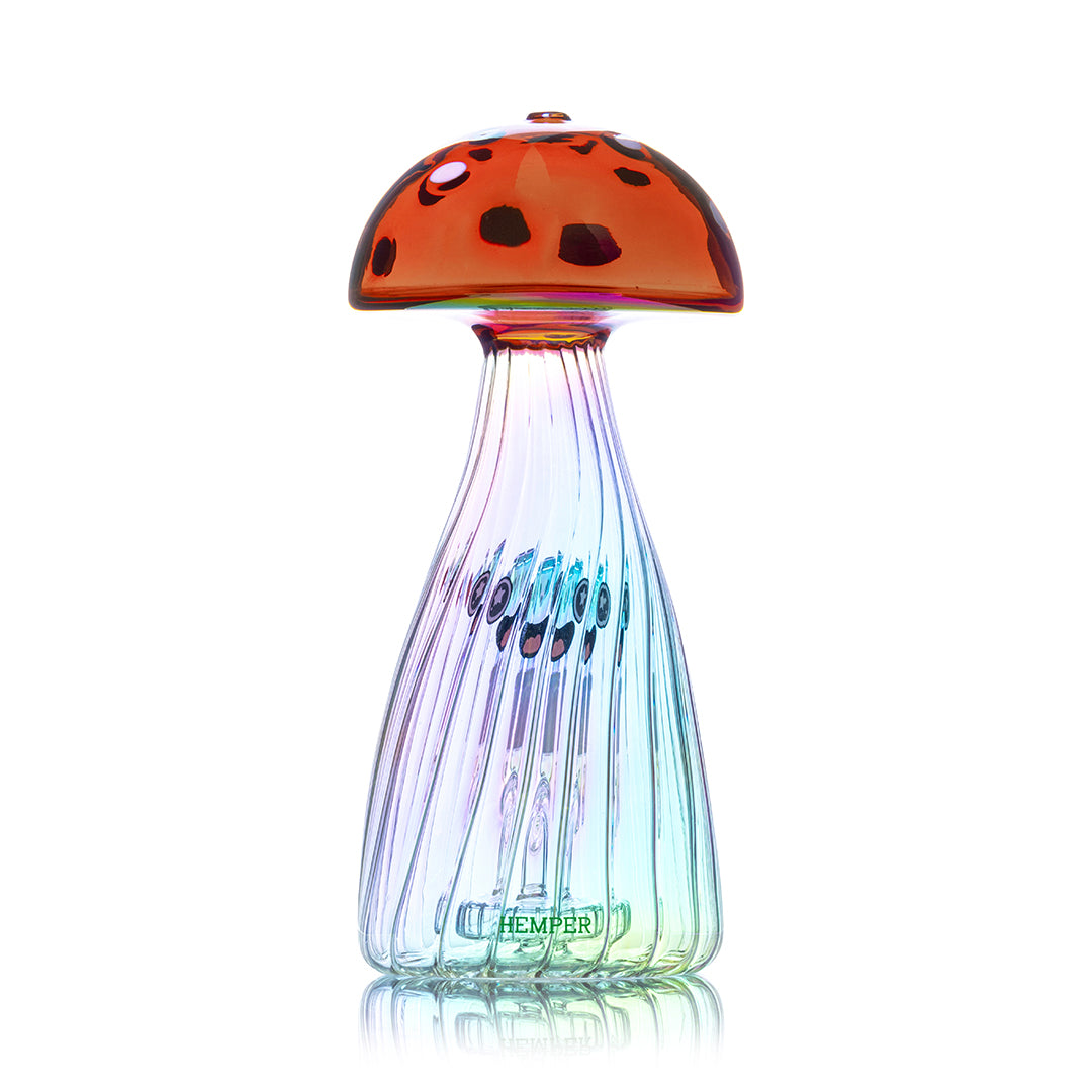 HEMPER - Trippy Shroom XL Bong 9.5" by Smoke Drop - view 3 | Buddy Brandz