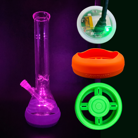 Bong Base Bumper USB Rechargeable 4.25in-6in Bases Silicone Fits Variety of Shapes by Smoke Drop | Buddy Brandz | Buddy Brandz