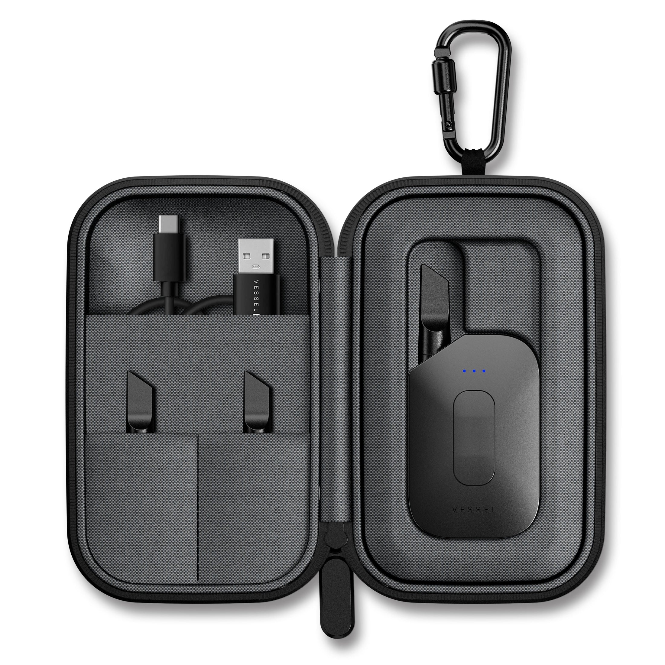 Vessel Compass Hub Case [Black] by Smoke Drop - view 2 | Buddy Brandz