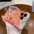 Load image into Gallery viewer, Fashion Wave Border Blue Light Laser Flowers Phone Case For iPhone 11 12 13 14 15 Pro Max Luxury Beautiful Shockproof Soft Cover by Buddy Brandz - view 2 | Buddy Brandz
