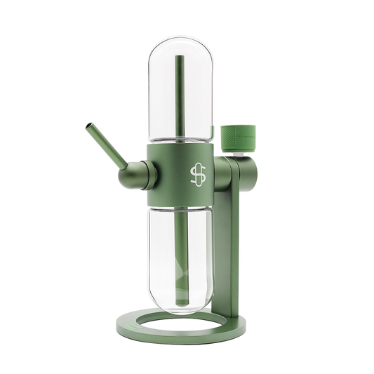 Stündenglass Gravity Infuser - Olive Green | 360° Gravity Hookah | Buddy Brandz