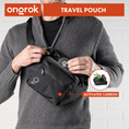 Load image into Gallery viewer, Ongrok Carbon-lined Fanny Pack / Travel Pouch by Smoke Drop - view 4 | Buddy Brandz

