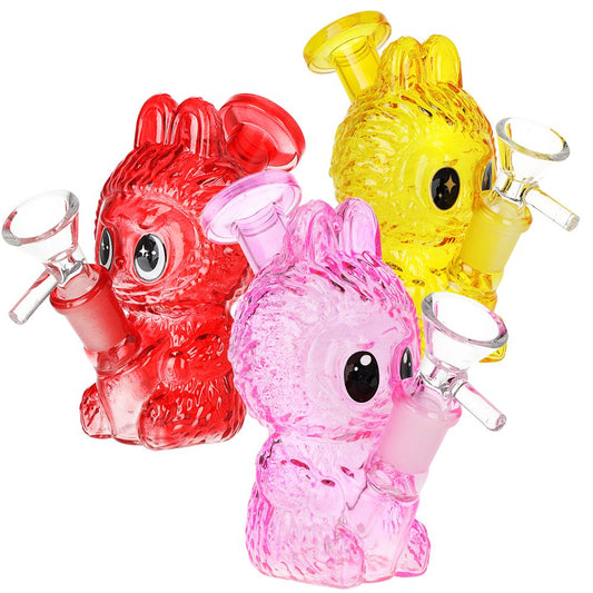 Funny Animal Glass Mini Water Pipe - 4.5" / 14mm F / Colors Vary by Smoke Drop | Buddy Brandz | Buddy Brandz