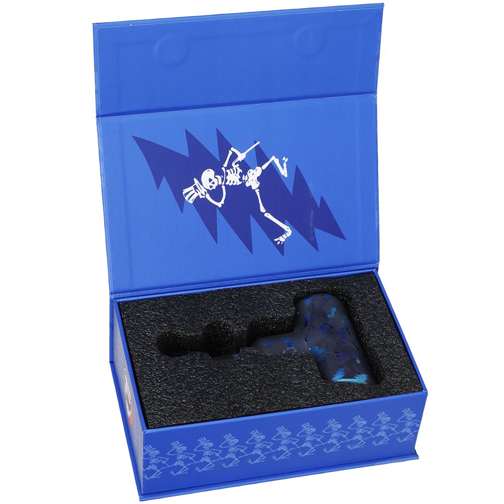 Grateful Dead x Pulsar Ethereal Music Etched Glass Hammer Bubbler - 5" by Smoke Drop - view 6 | Buddy Brandz